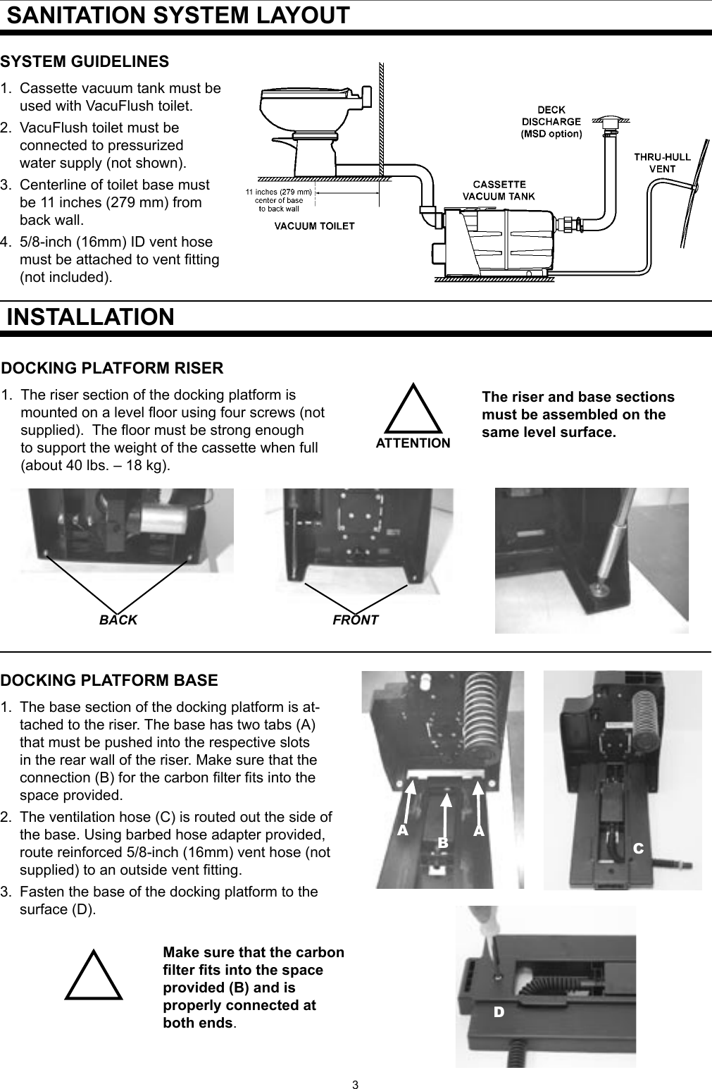 Sealand 1 2500 Series Users Manual VacuFlush Cassette Vacuum Tank