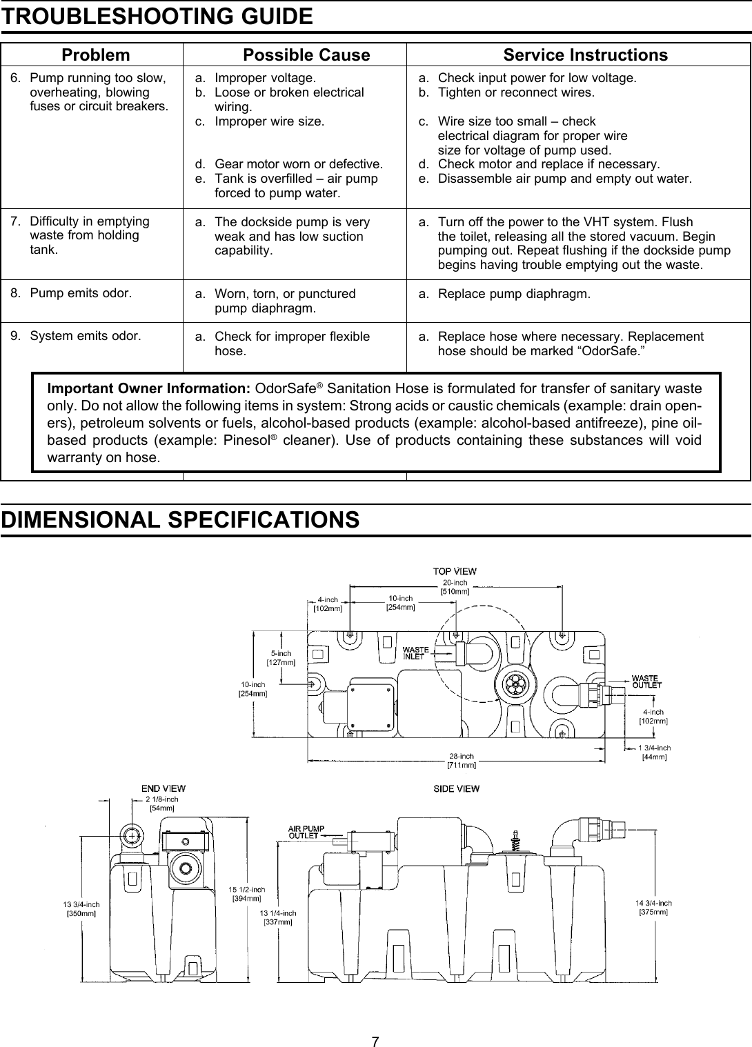 Page 7 of 8 - Sealand Sealand-Vacuum-Holding-Tank-Users-Manual- 343026 VHT-10-03.p65  Sealand-vacuum-holding-tank-users-manual