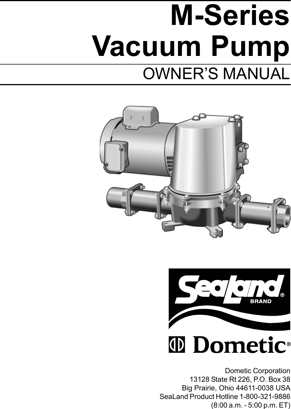 Page 1 of 12 - Sealand Sealand-Vacuum-Pump-Users-Manual- M-Pump.p65  Sealand-vacuum-pump-users-manual