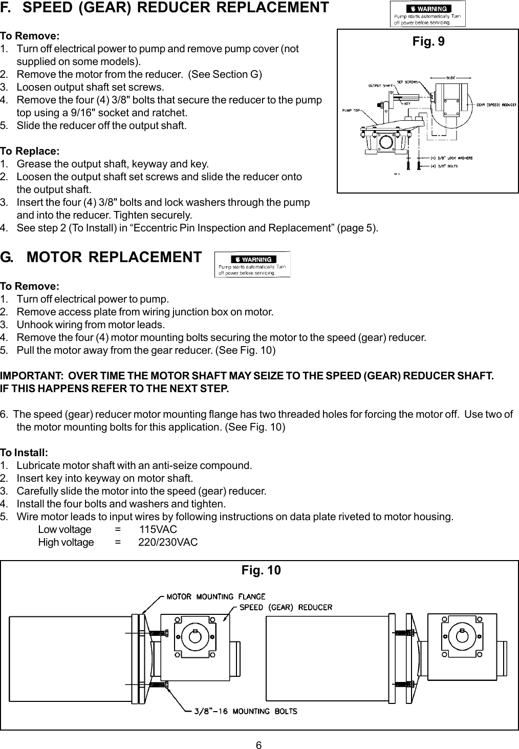 Page 6 of 12 - Sealand Sealand-Vacuum-Pump-Users-Manual- M-Pump.p65  Sealand-vacuum-pump-users-manual