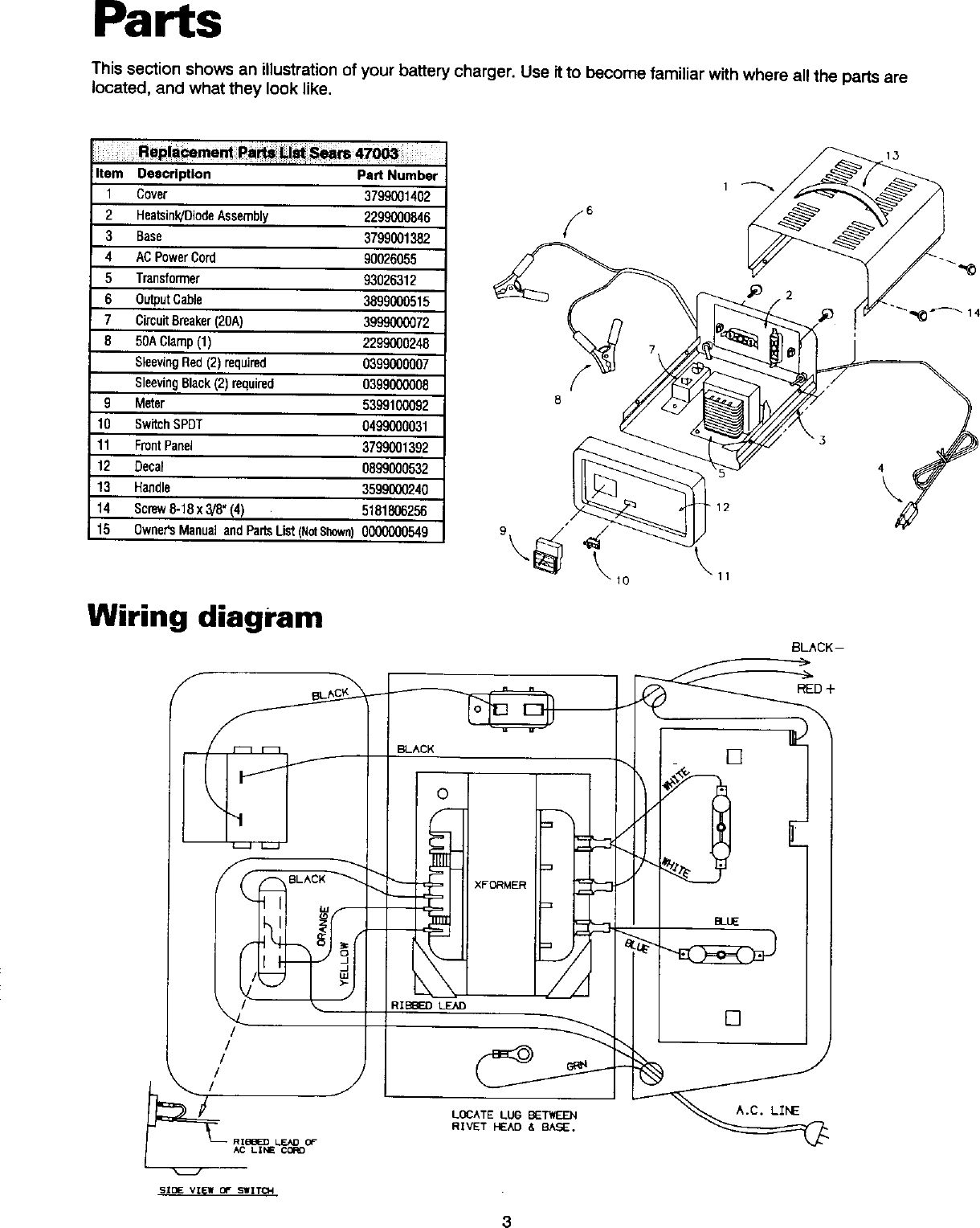 Wiring Diagram For Sears Battery Charger - Wiring Diagram