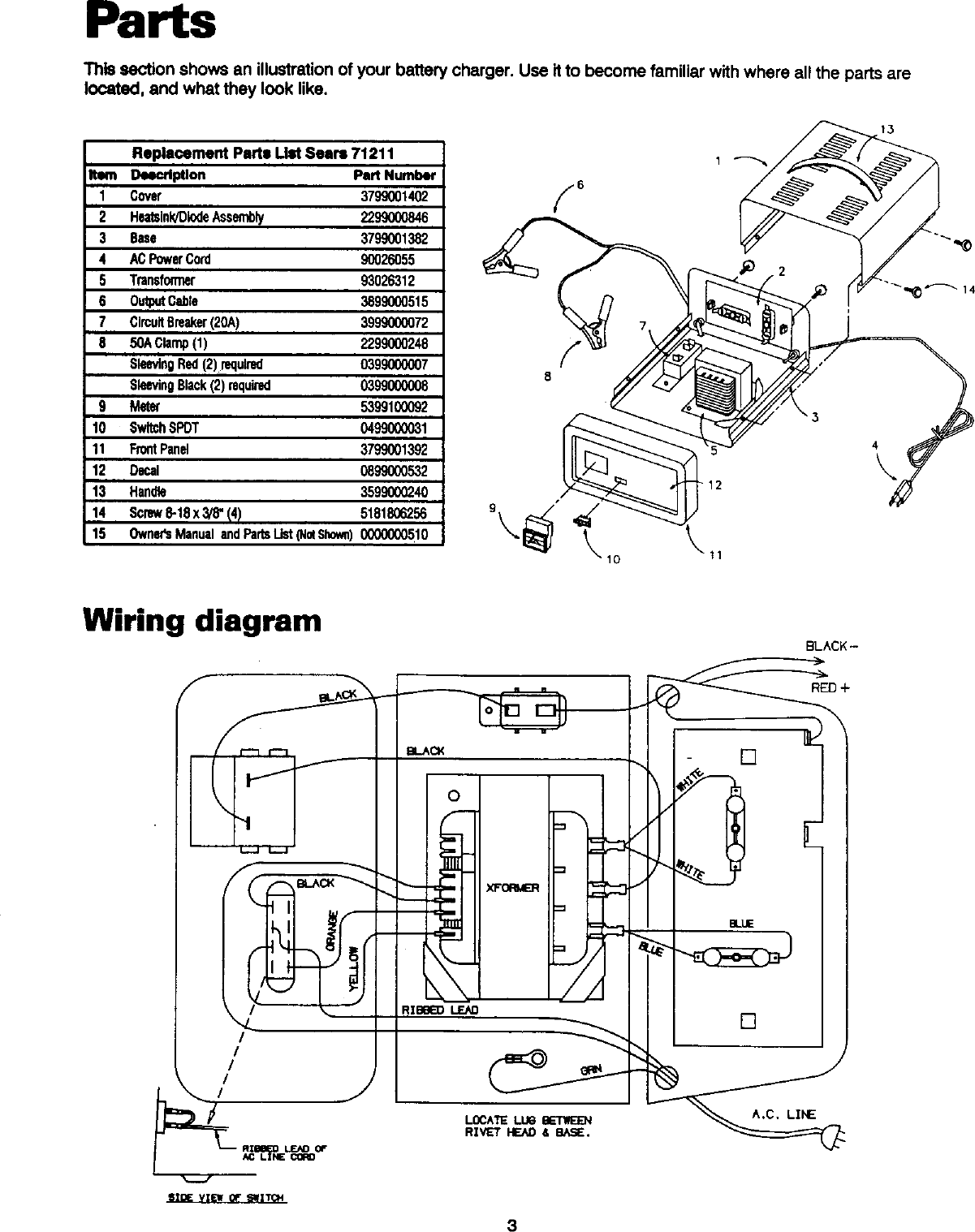 Page 4 of 12 - Sears 20071211 User Manual  BATTERY CHARGER - Manuals And Guides L0305335