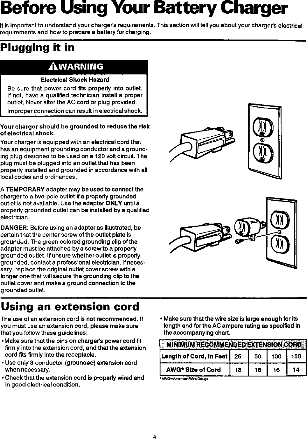 Page 5 of 12 - Sears 20071211 User Manual  BATTERY CHARGER - Manuals And Guides L0305335