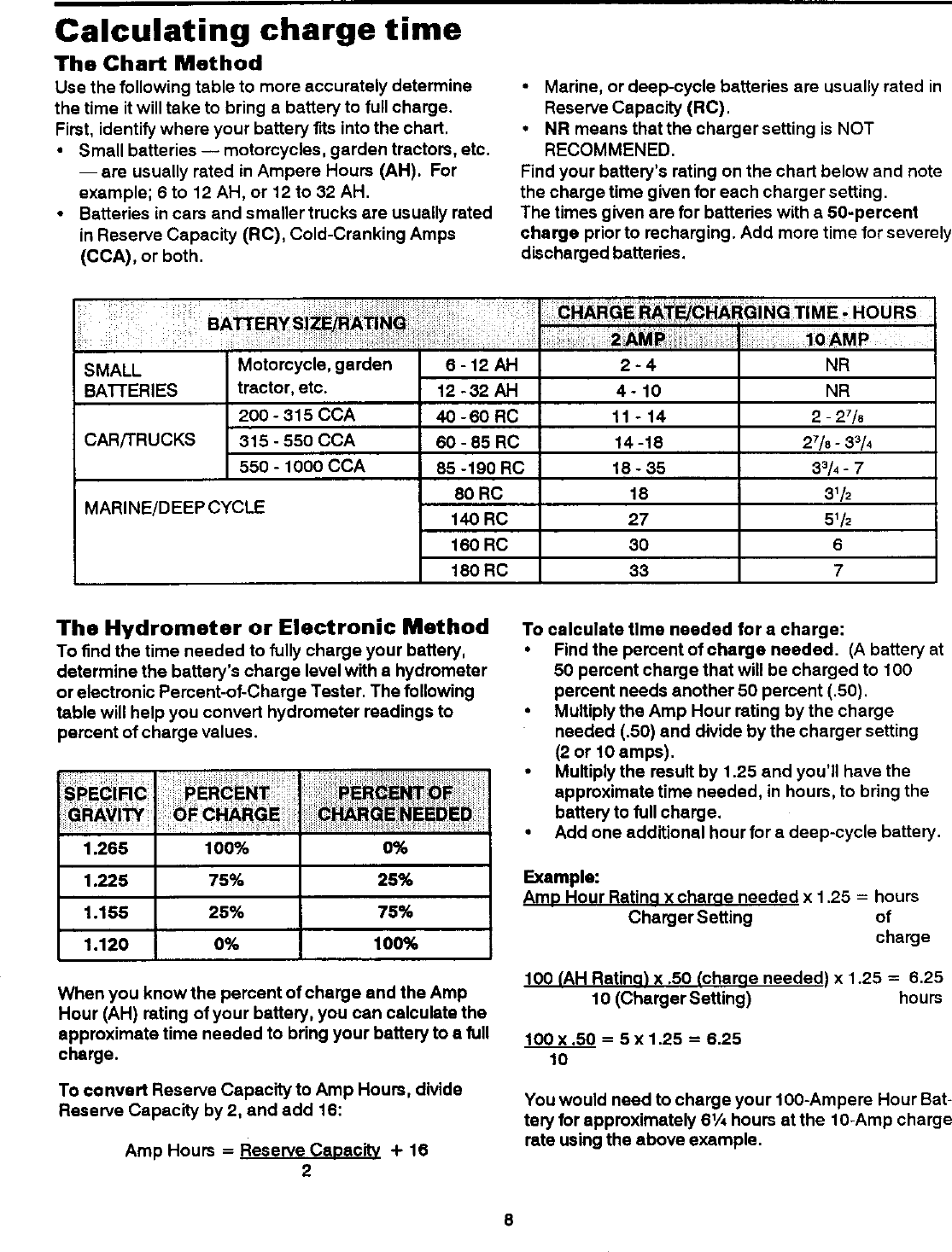 Page 9 of 12 - Sears 20071211 User Manual  BATTERY CHARGER - Manuals And Guides L0305335