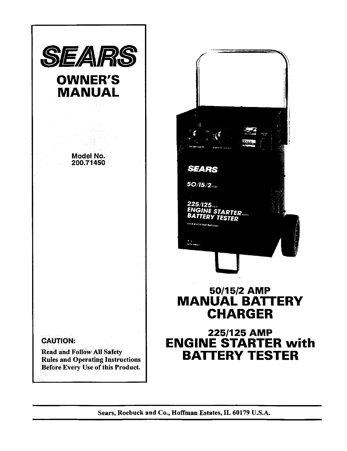 sears car battery charger