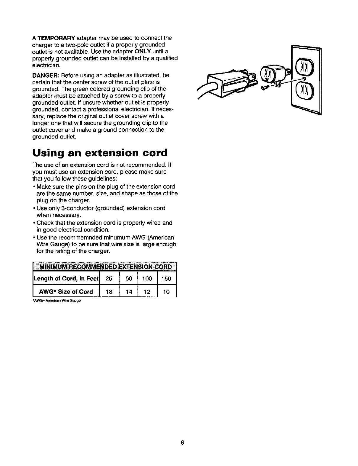 Old Sears Battery Charger Manuals