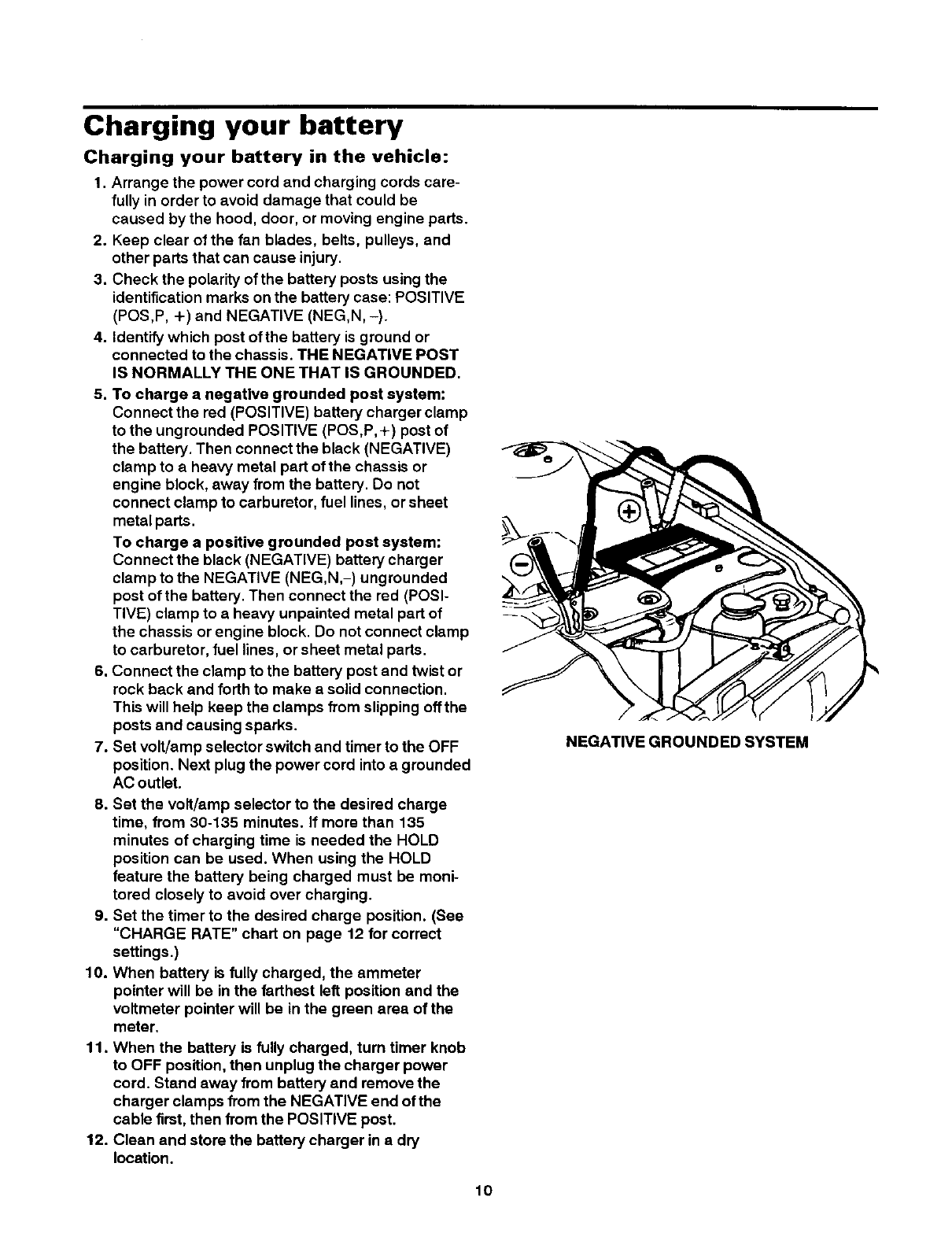 Sears 20071450 User Manual BATTERY CHARGER Manuals And Guides L0305341