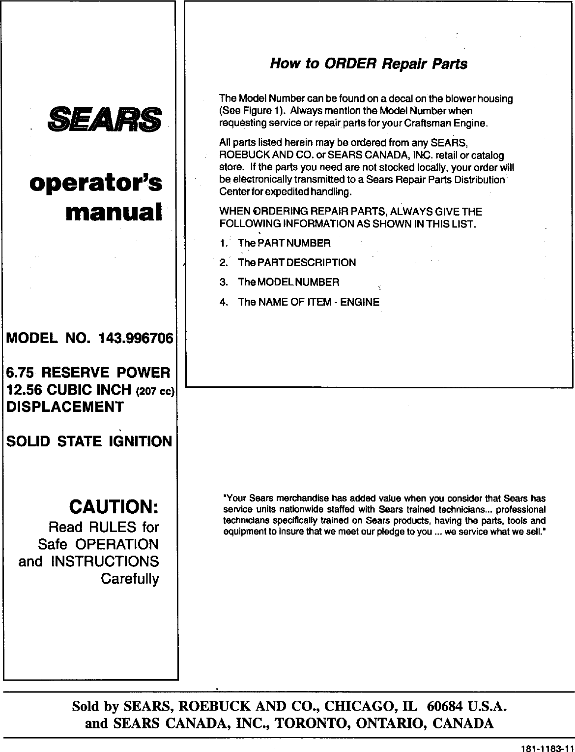 Page 12 of 12 - Sears Sears-143-996706-Users-Manual-  Sears-143-996706-users-manual