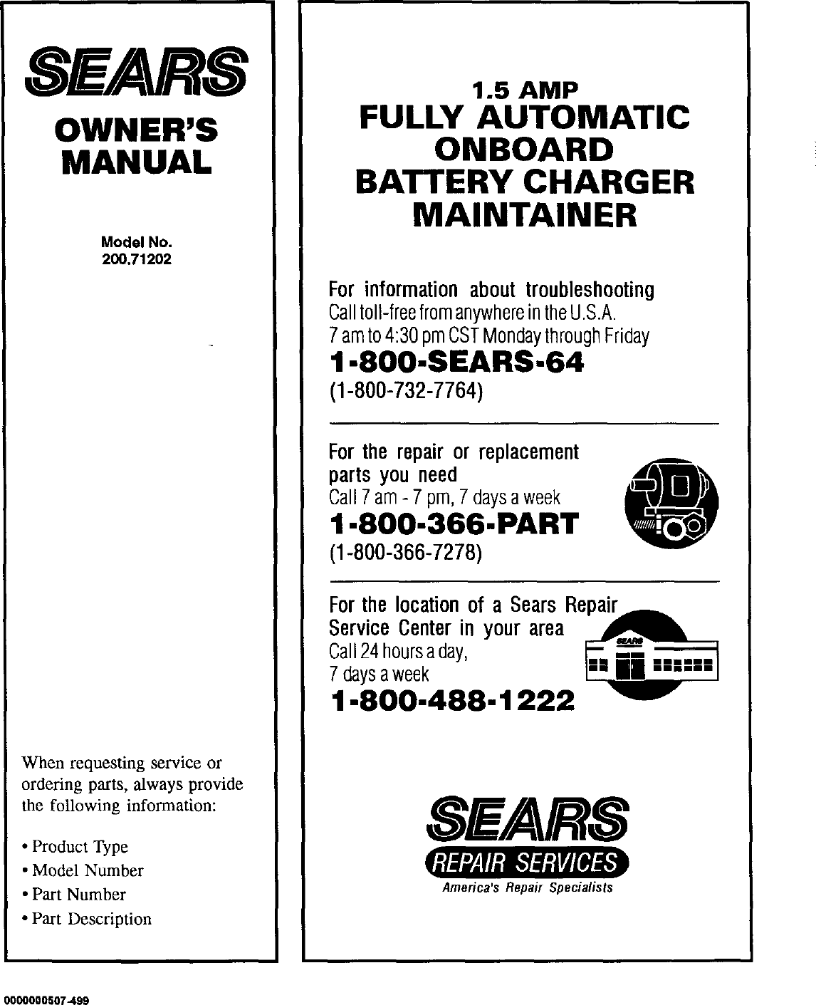 Page 8 of 8 - Sears Sears-200-71202-Users-Manual-  Sears-200-71202-users-manual