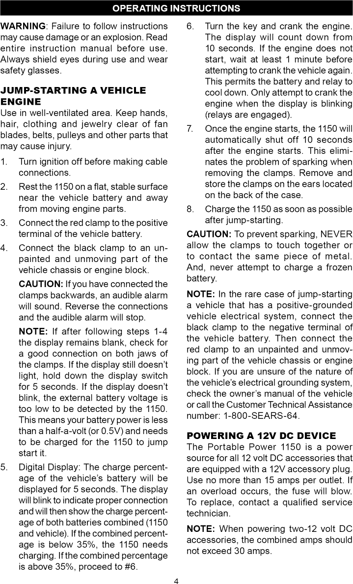 Page 4 of 11 - Sears Sears-200-71488-Users-Manual-  Sears-200-71488-users-manual
