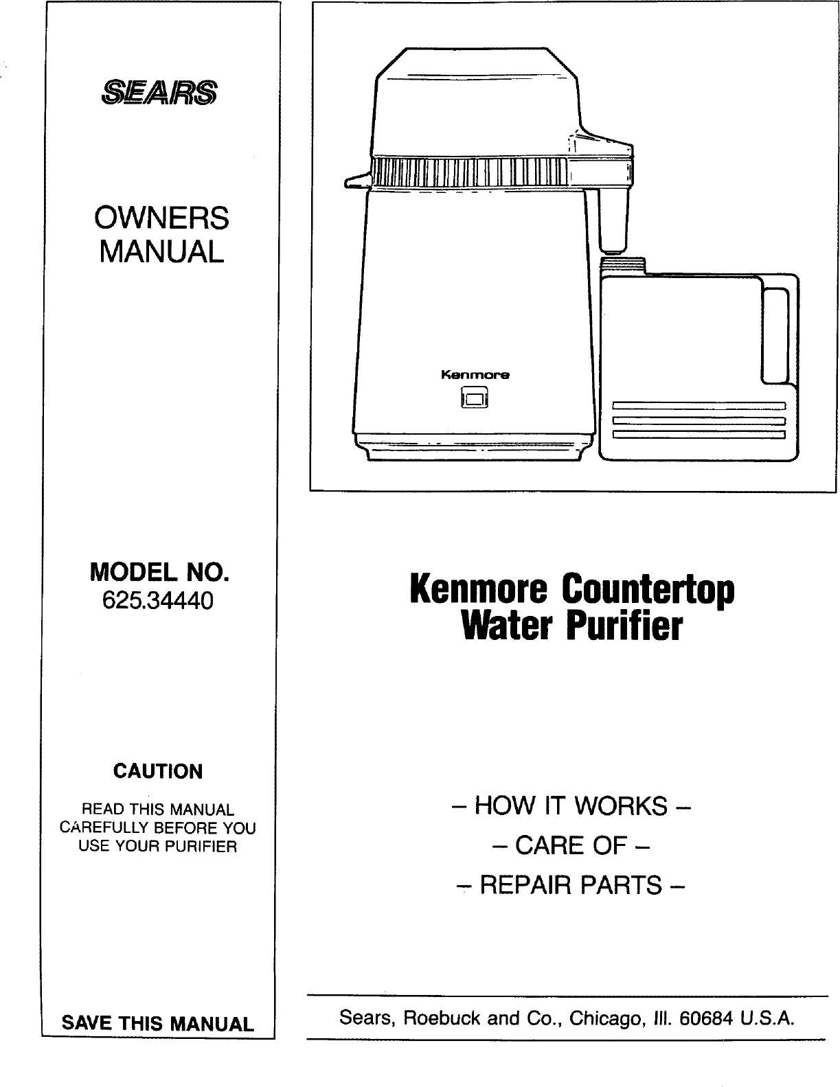 Page 1 of 6 - Sears Sears-625-3444-Users-Manual-  Sears-625-3444-users-manual