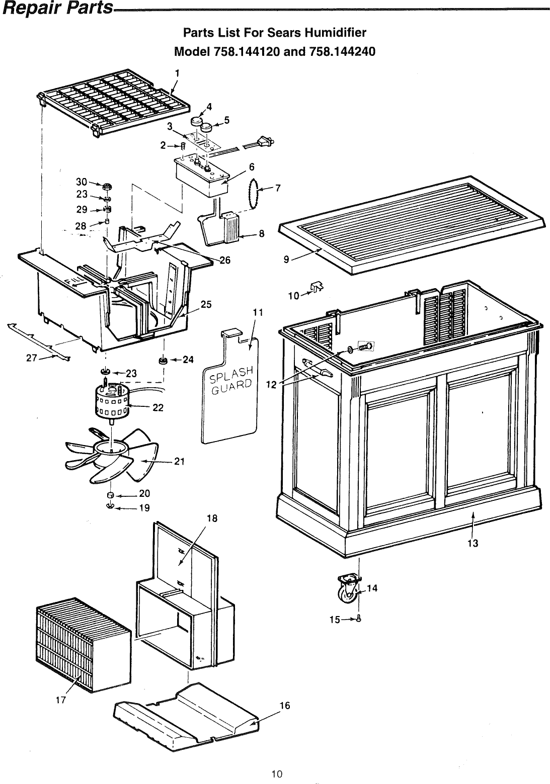 Page 10 of 12 - Sears Sears-Kenmore-Quiet-Comfort-758-144120-Users-Manual-  Sears-kenmore-quiet-comfort-758-144120-users-manual