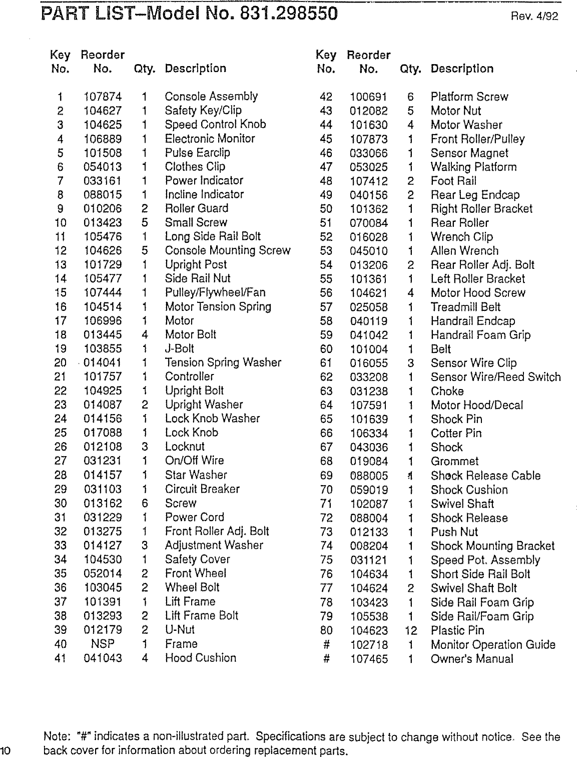 Page 10 of 12 - Sears Sears-Lifestyler-831-298And50-Users-Manual-  Sears-lifestyler-831-298and50-users-manual