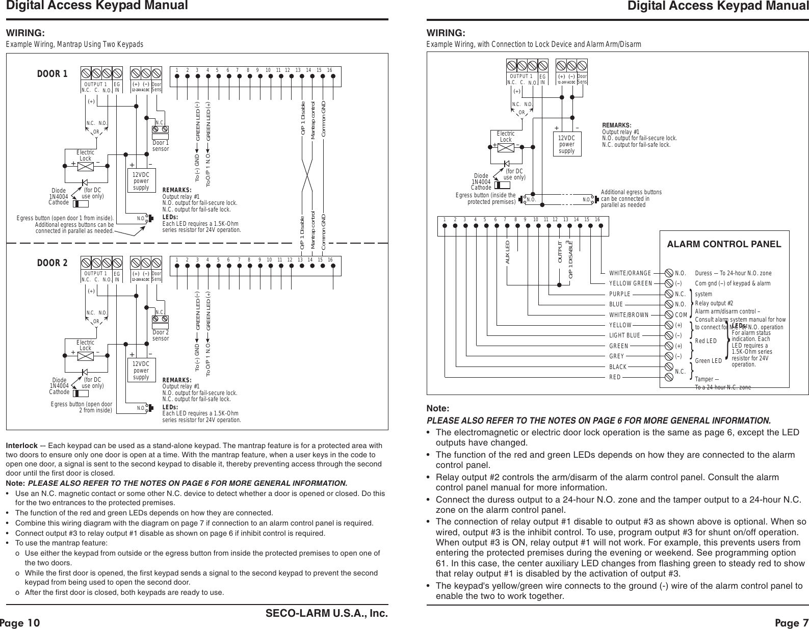 Page 7 of 8 - Seco-Larm-Usa Seco-Larm-Usa-Enforcer-Access-Sk-1131-Sq-Users-Manual- MT_983A100  Seco-larm-usa-enforcer-access-sk-1131-sq-users-manual