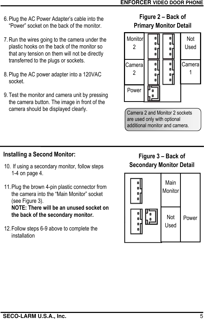 Page 5 of 12 - Seco-Larm-Usa Seco-Larm-Usa-Enforcer-Dp-121Q-Users-Manual-  Seco-larm-usa-enforcer-dp-121q-users-manual