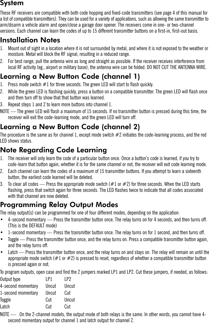 Page 2 of 4 - Seco-Larm-Usa Seco-Larm-Usa-Enforcer-Rf-Receivers-Sk-910R-Users-Manual- MuK910r2c  Seco-larm-usa-enforcer-rf-receivers-sk-910r-users-manual