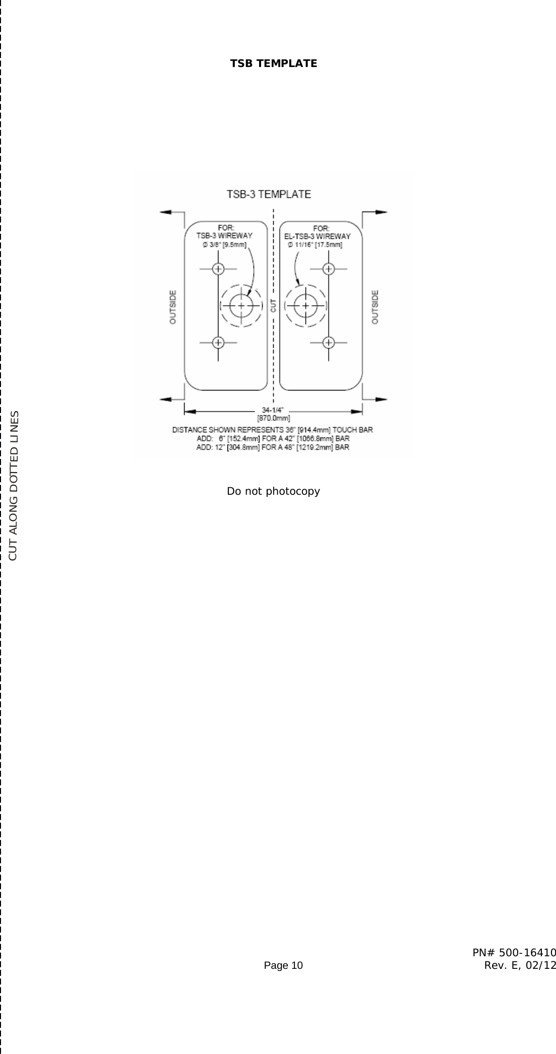 Page 10 of 10 - Securitron - TSB SERIES TS5 Pcb 500-16410_E Installation And Operation Instructions 20SERIES 20 20TS5 20pcb 20500-16410 E