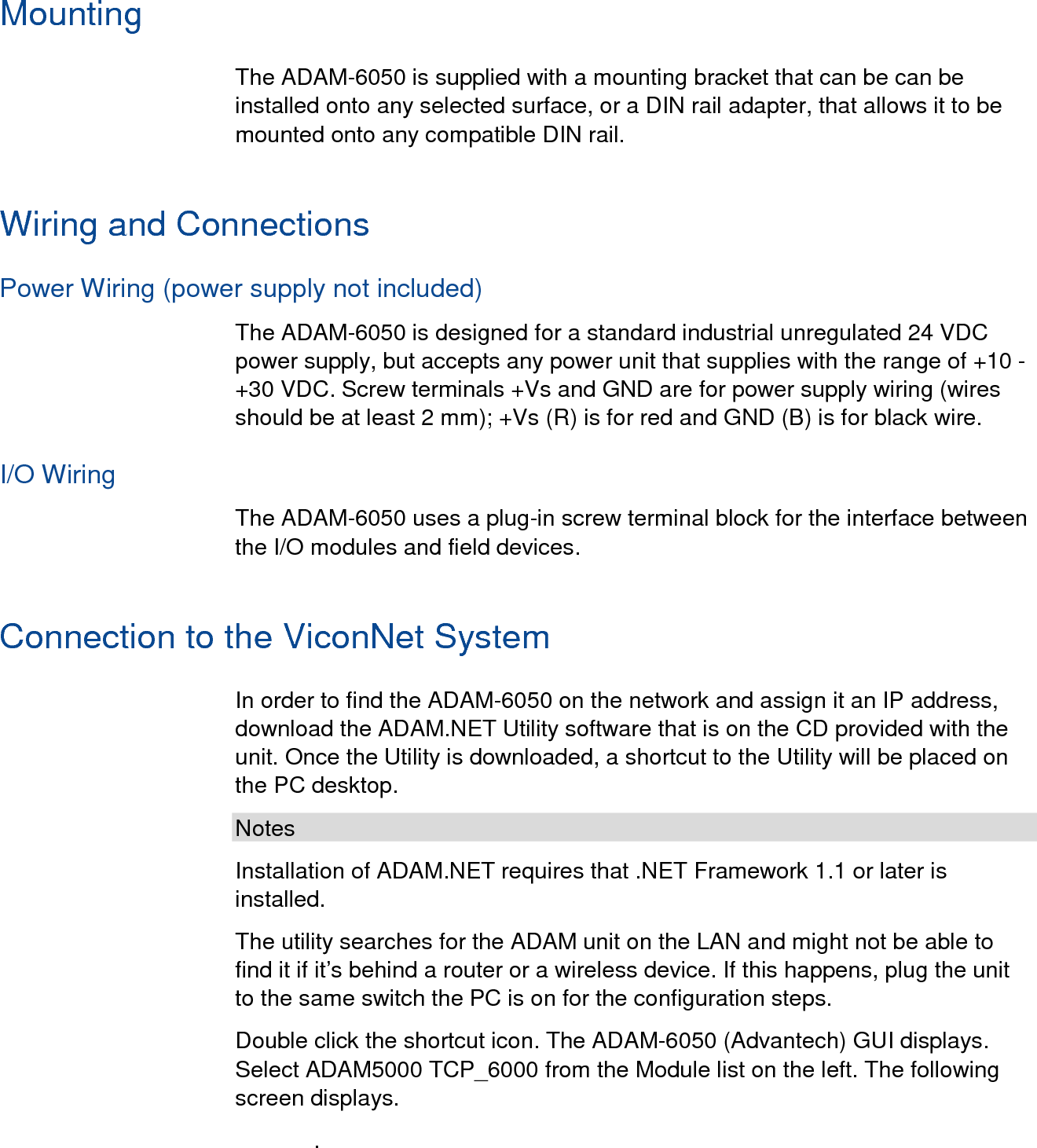 Page 4 of 12 - Security Adam-6050 Iomanual Corporate  User Manual