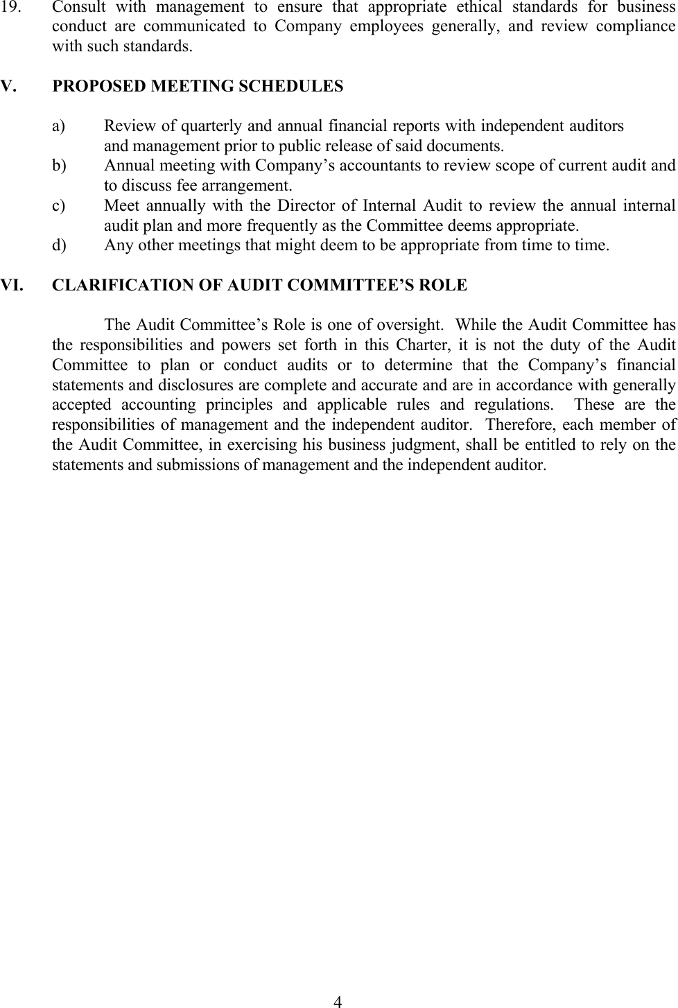 Page 4 of 6 - Security Inv Audit Committee CHARTER User Manual