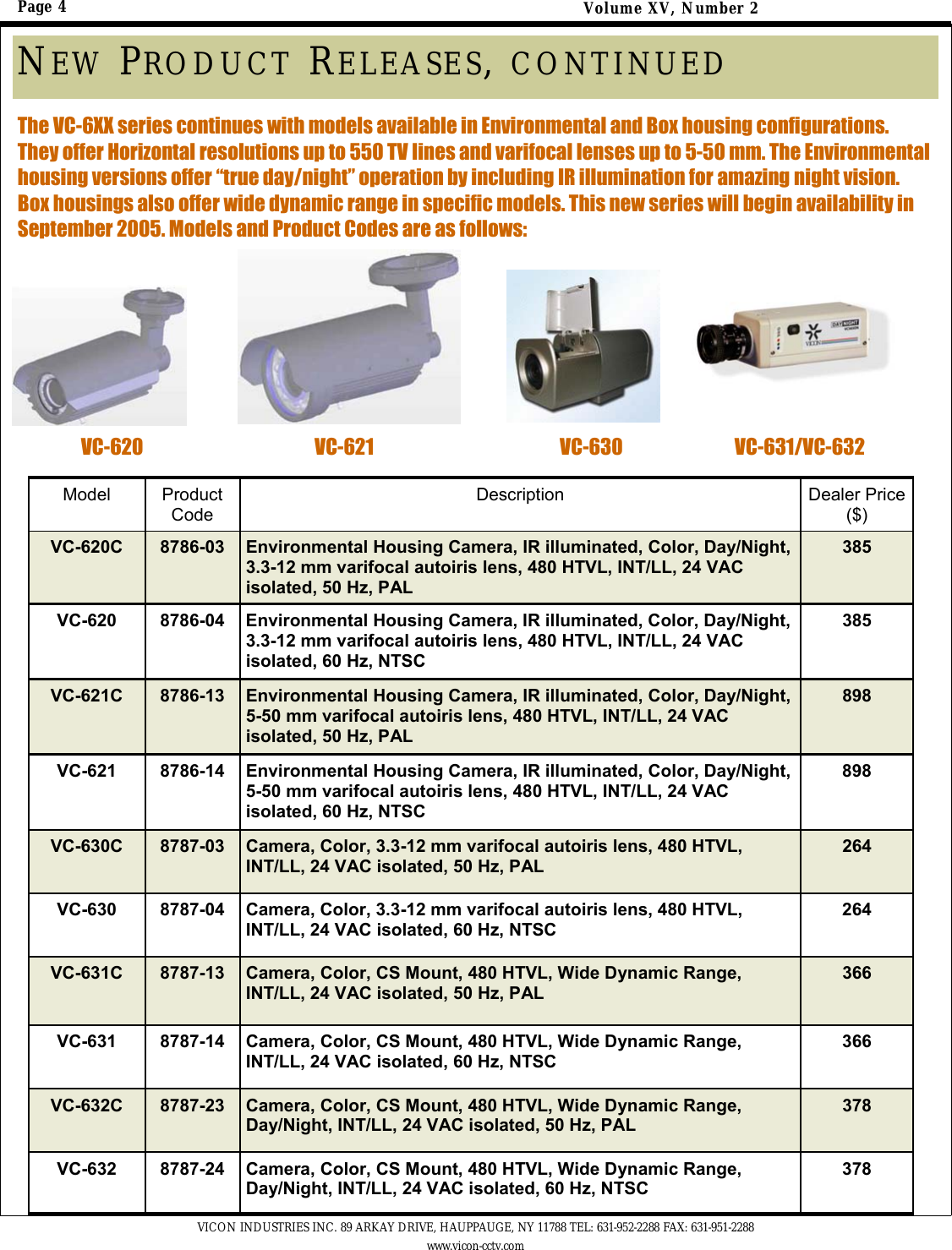 Page 4 of 6 - Security Volumexvnumber2 Sales Alert 7-05 User Manual Volume XVnumber2