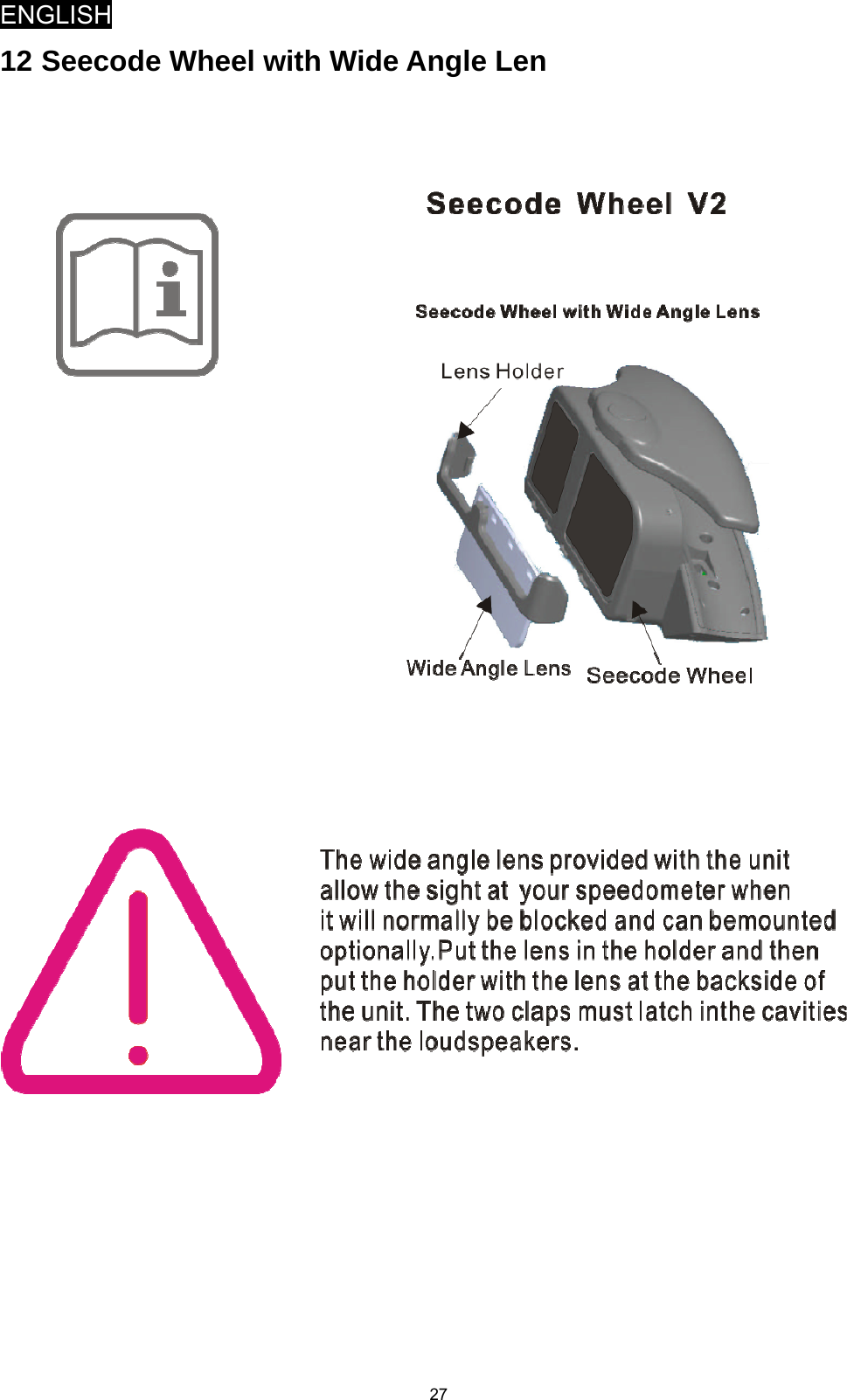 ENGLISH   2712 Seecode Wheel with Wide Angle Len     