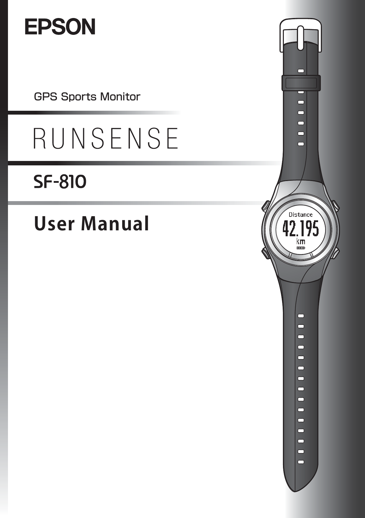 User ManualGPS Sports Monitor88