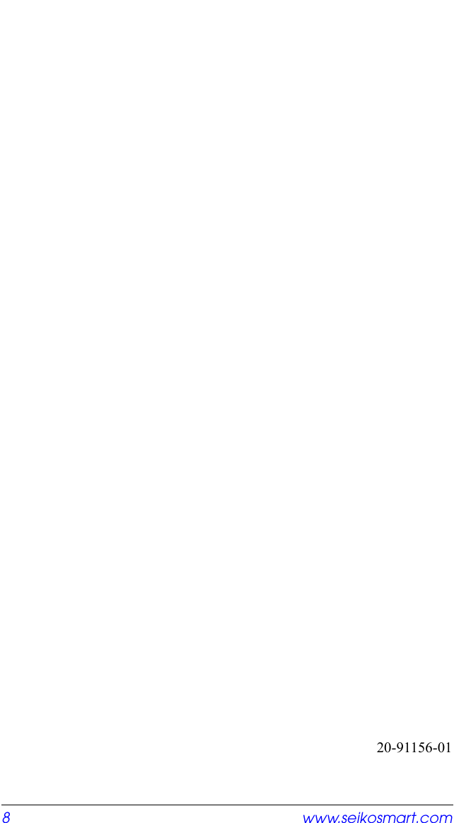 Page 8 of 8 - Seiko-Instruments Seiko-Instruments-Seiko-Instruments-Water-Pump-S11-Users-Manual- QuickStartSP0  Seiko-instruments-seiko-instruments-water-pump-s11-users-manual