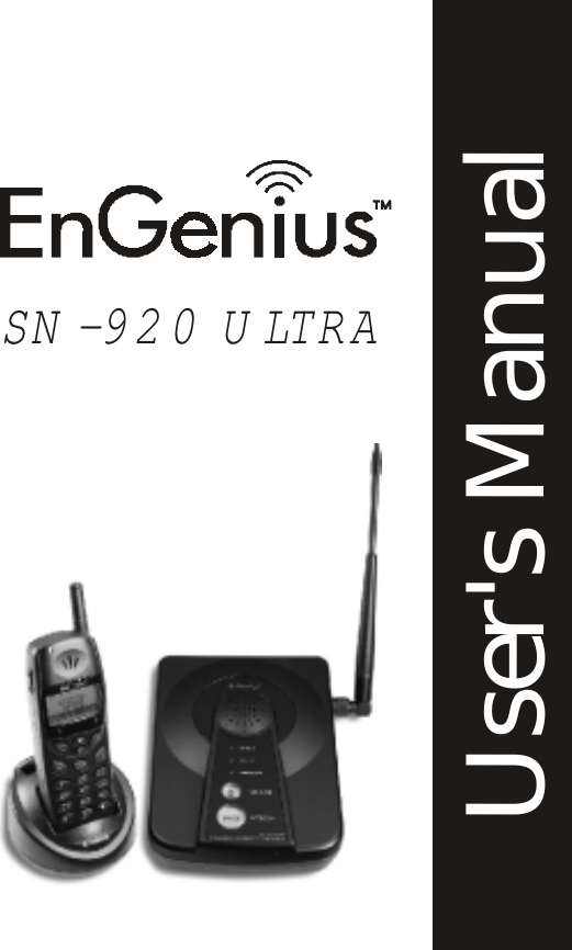 SN -920 U LTRAUser&apos;s Manual