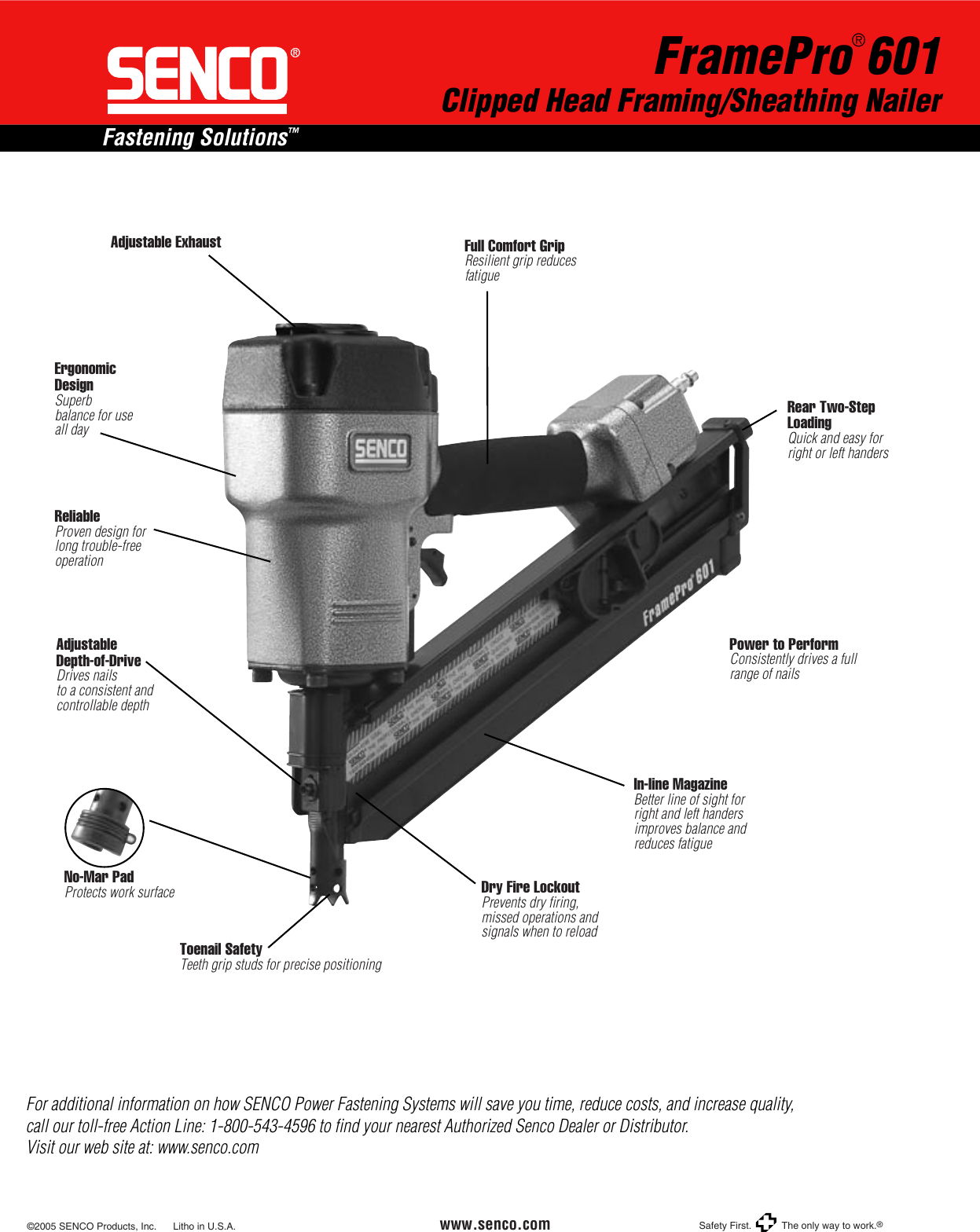 Page 2 of 2 - Senco Senco-601-Users-Manual- FramePro 601/651  Senco-601-users-manual