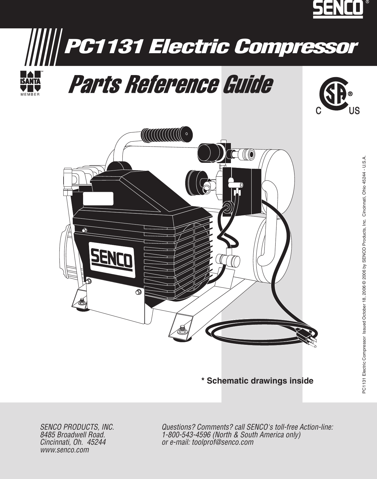 Page 1 of 4 - Senco Senco-Pc1131-Users-Manual- PC1131 Electric Compressor WEB READY  Senco-pc1131-users-manual