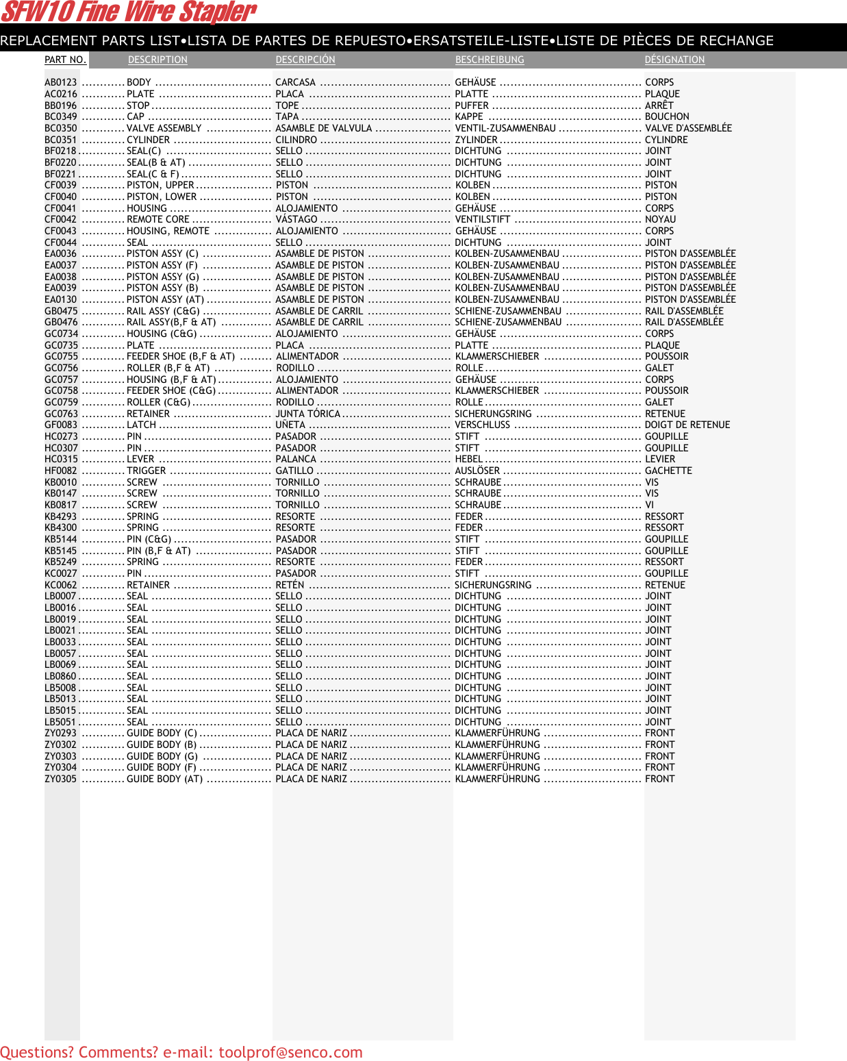 Page 4 of 4 - Senco Senco-Yk0314-Users-Manual- SFW10/NFE01D  Senco-yk0314-users-manual