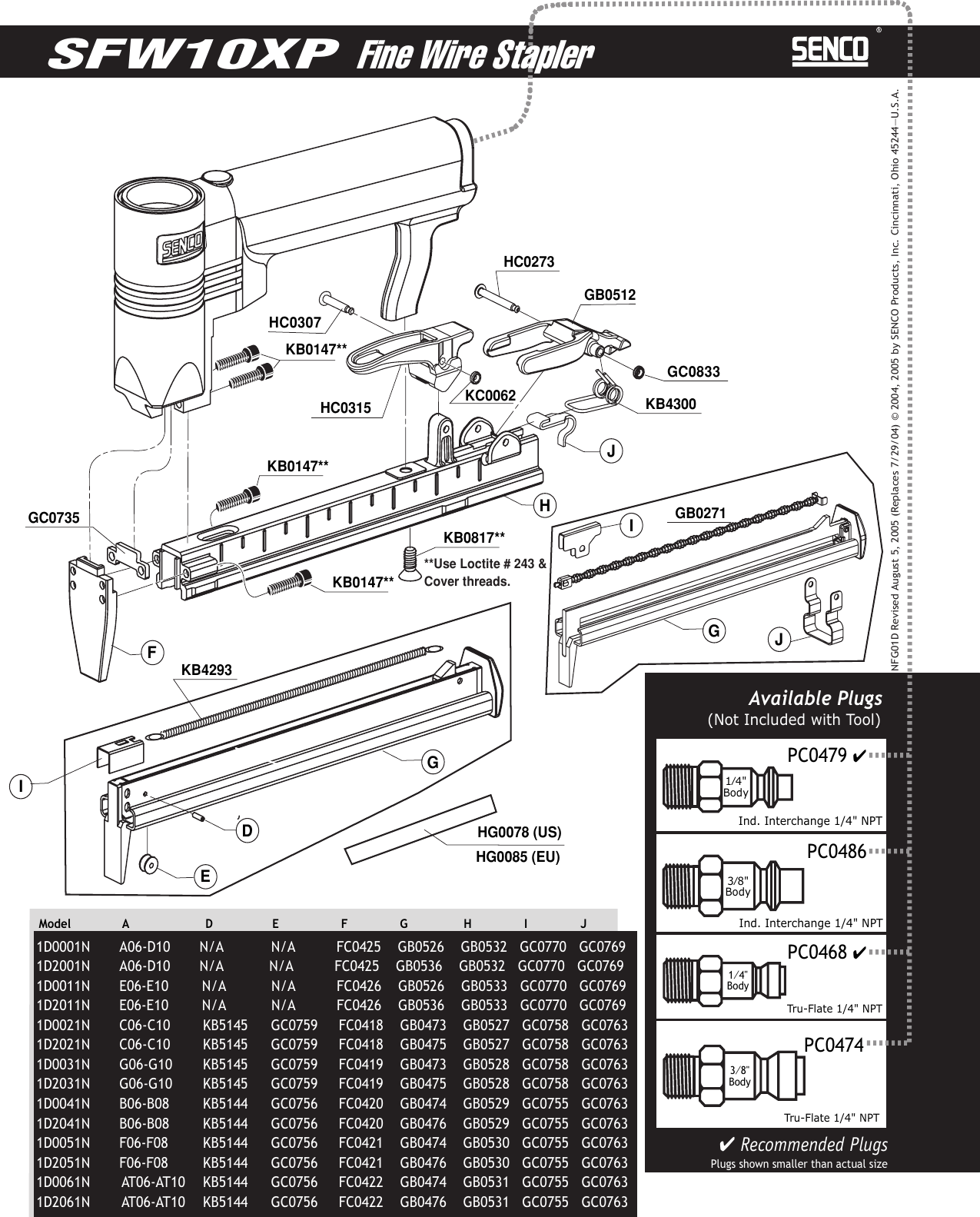 Page 3 of 4 - Senco Senco-Yk0321-Users-Manual- SFW10XP  Senco-yk0321-users-manual