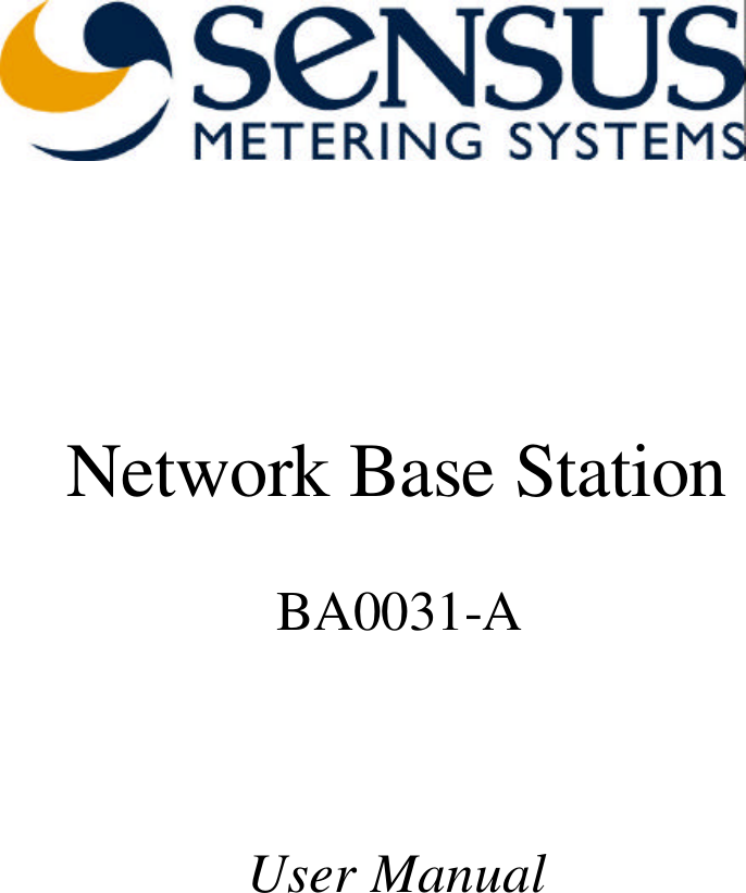               Network Base Station  BA0031-A    User Manual   