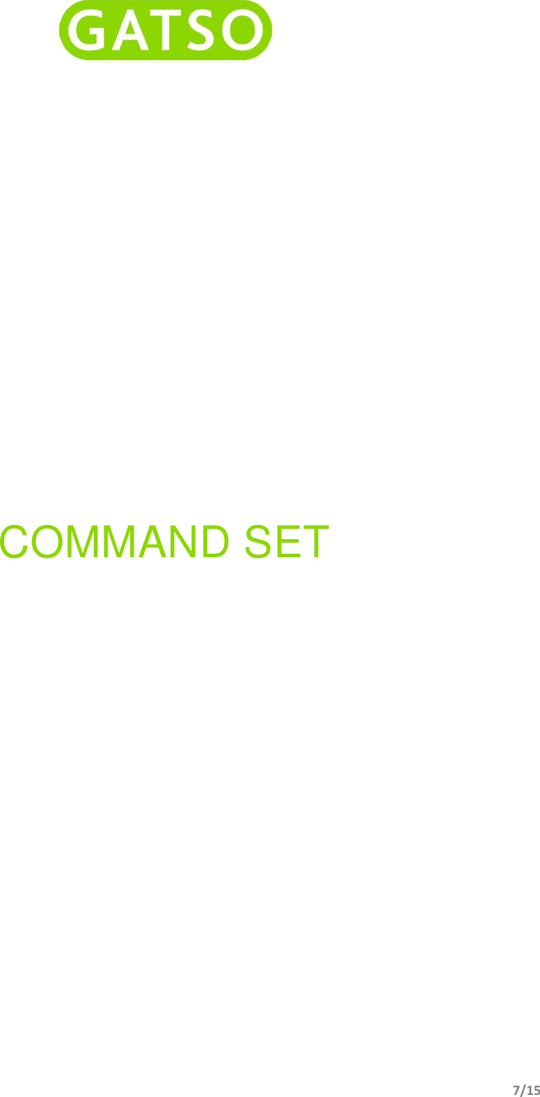         7/15                        COMMAND SET        