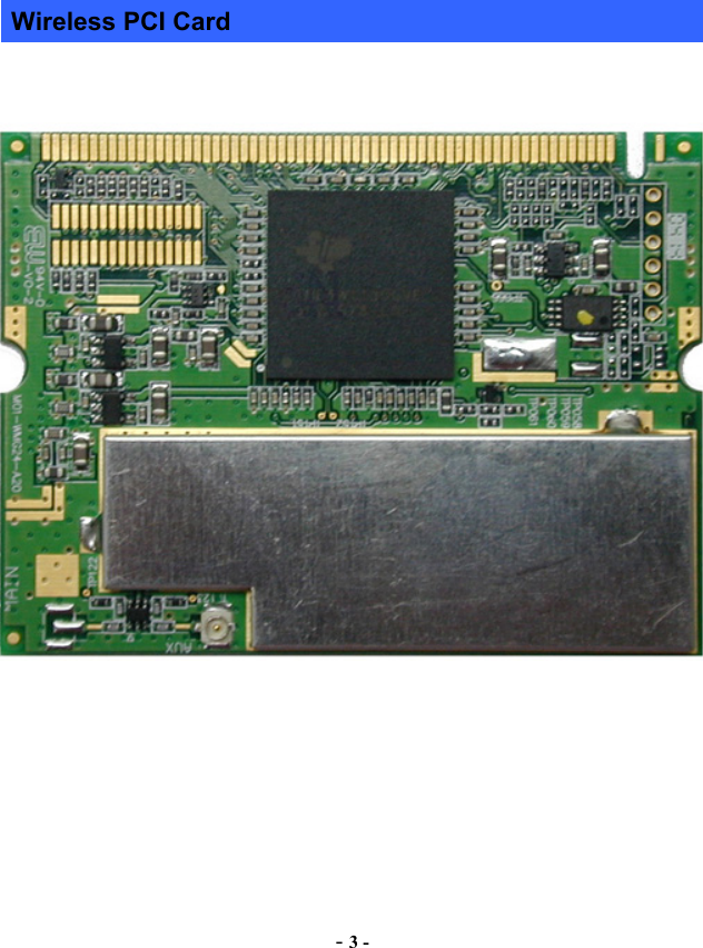 -3 - Wireless PCI Card 