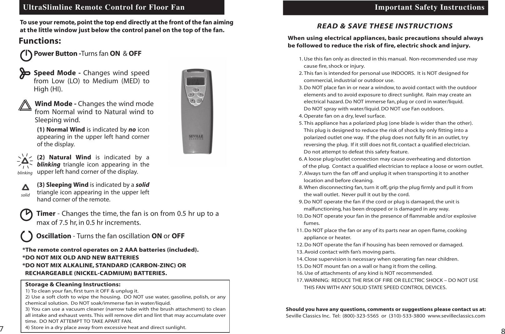 Page 4 of 4 - Seville-Classics Seville-Classics-10187-Users-Manual-  Seville-classics-10187-users-manual