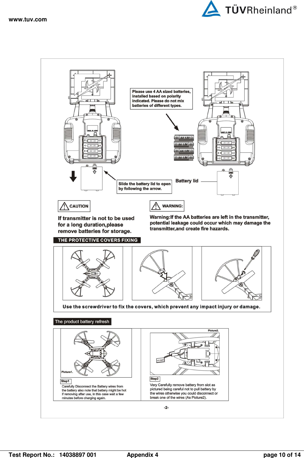 www.tuv.com   Test Report No.:  14038897 001  Appendix 4  page 10 of 14  