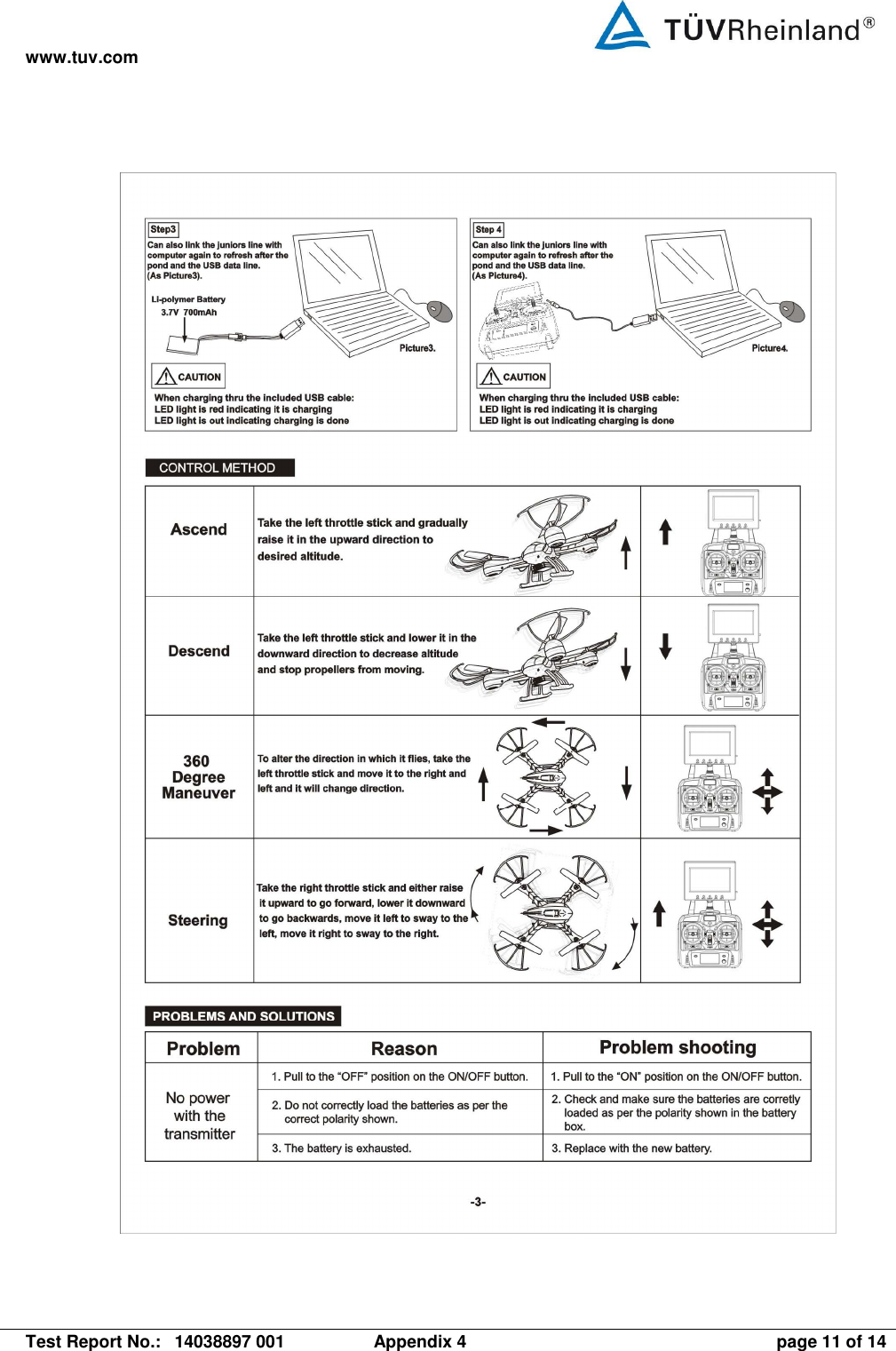 www.tuv.com   Test Report No.:  14038897 001  Appendix 4  page 11 of 14  