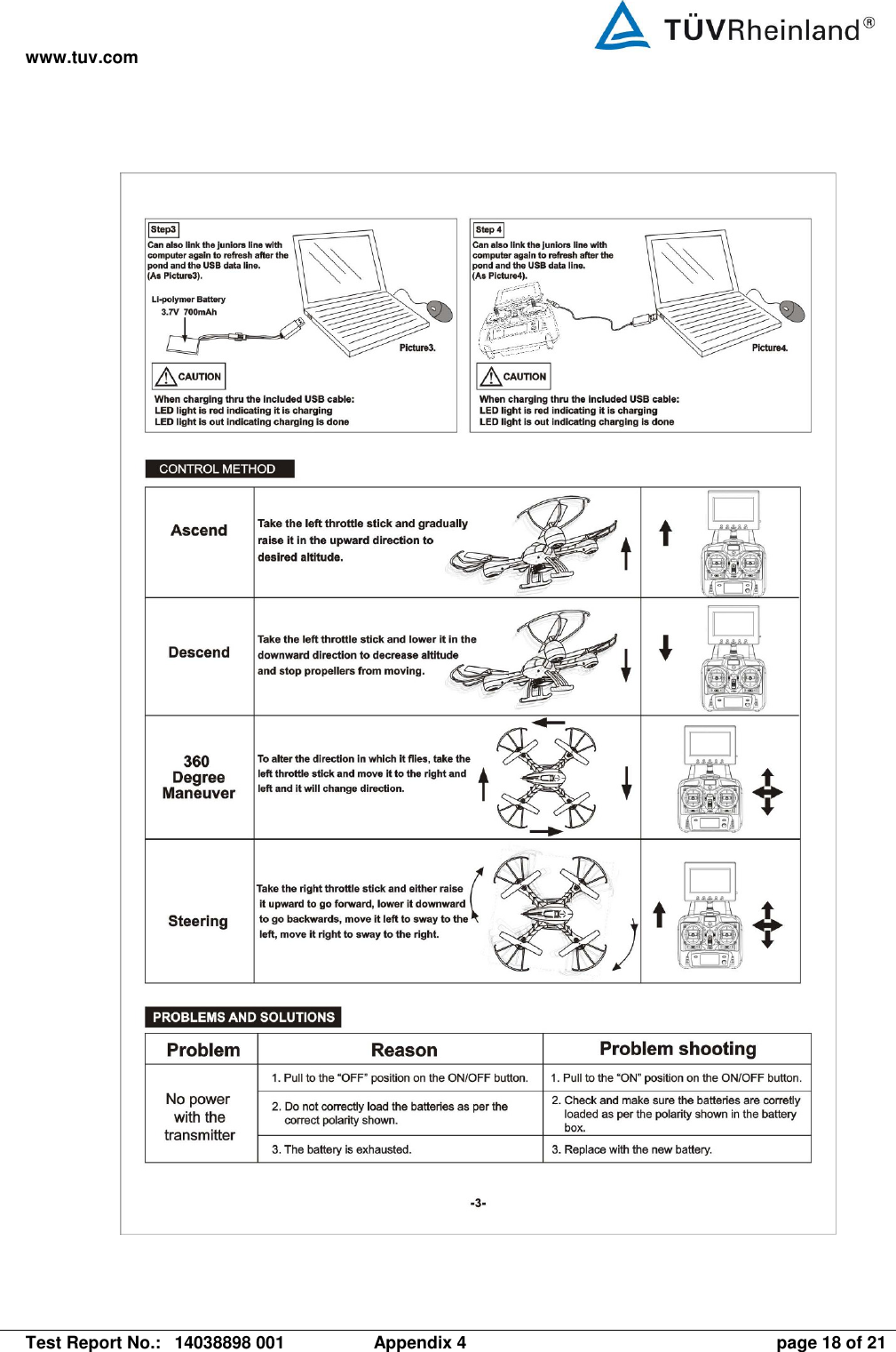 www.tuv.com   Test Report No.:  14038898 001  Appendix 4  page 18 of 21  