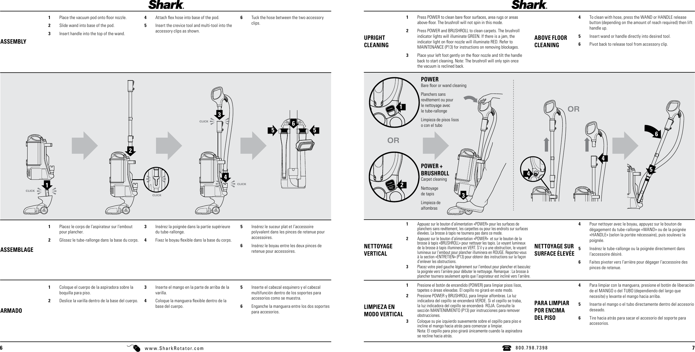 Shark Nv501 Users Manual