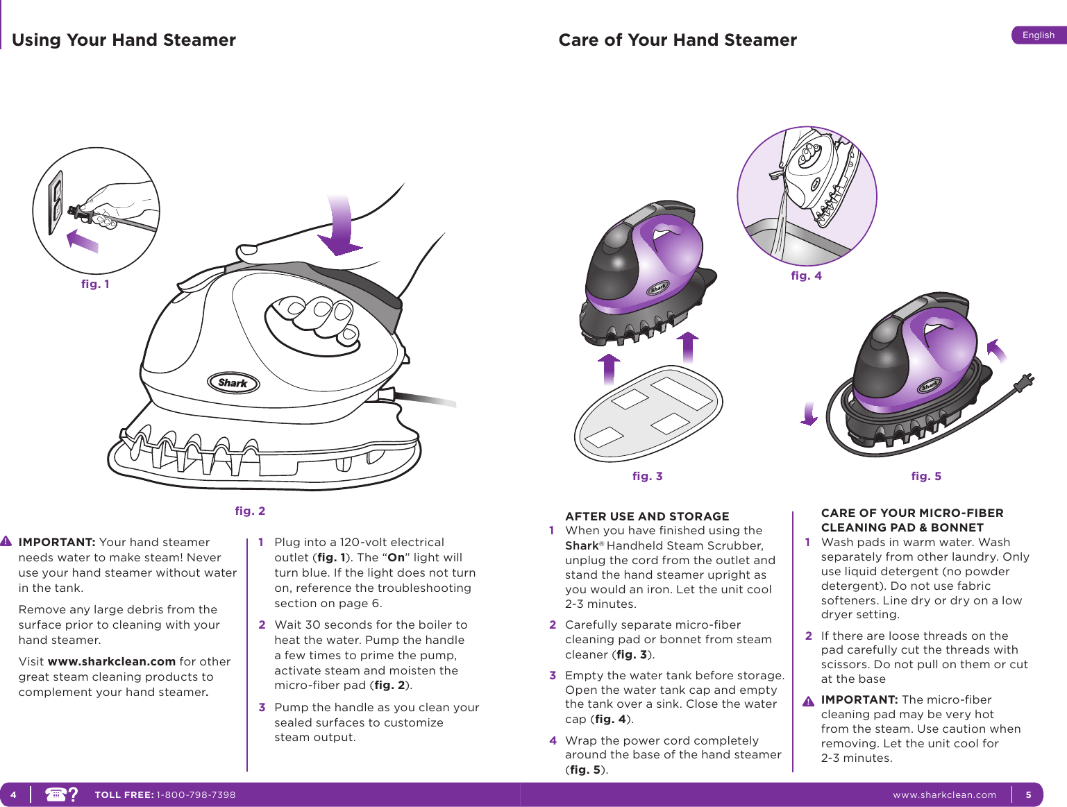 Page 5 of 7 - Shark Shark-S3401-Users-Manual-  Shark-s3401-users-manual