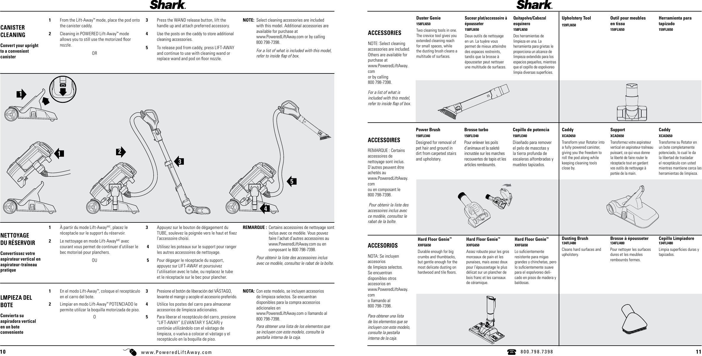 Page 6 of 11 - Shark Shark-Shark-Rotator-Powered-Lift-Away-Upright-Vacuum-Nv651-Owners-Guide-  Shark-shark-rotator-powered-lift-away-upright-vacuum-nv651-owners-guide