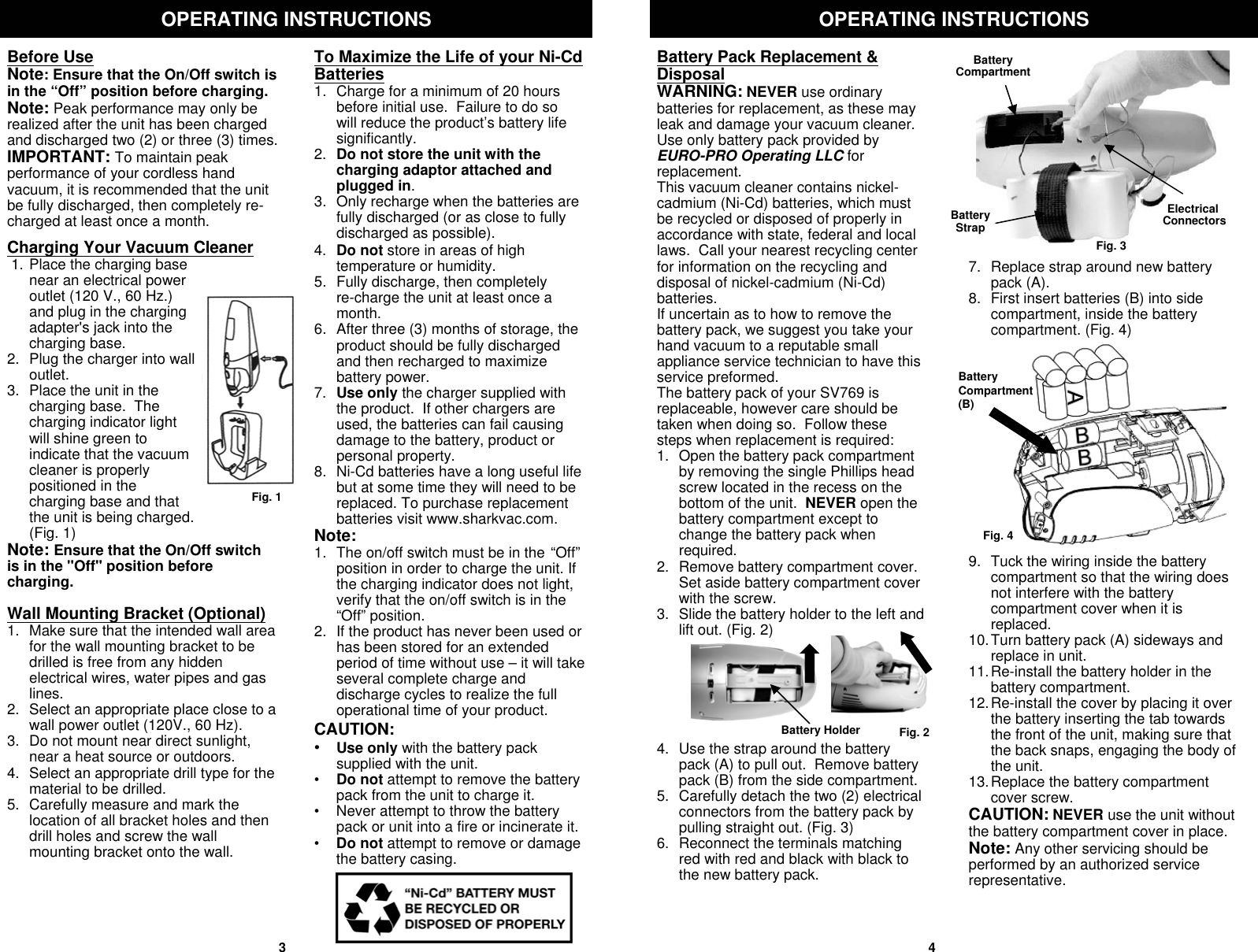 Page 3 of 8 - Shark Sv769  1 User Manual To The Eb05cc22-213c-4bbf-9e91-afdd7b48148d