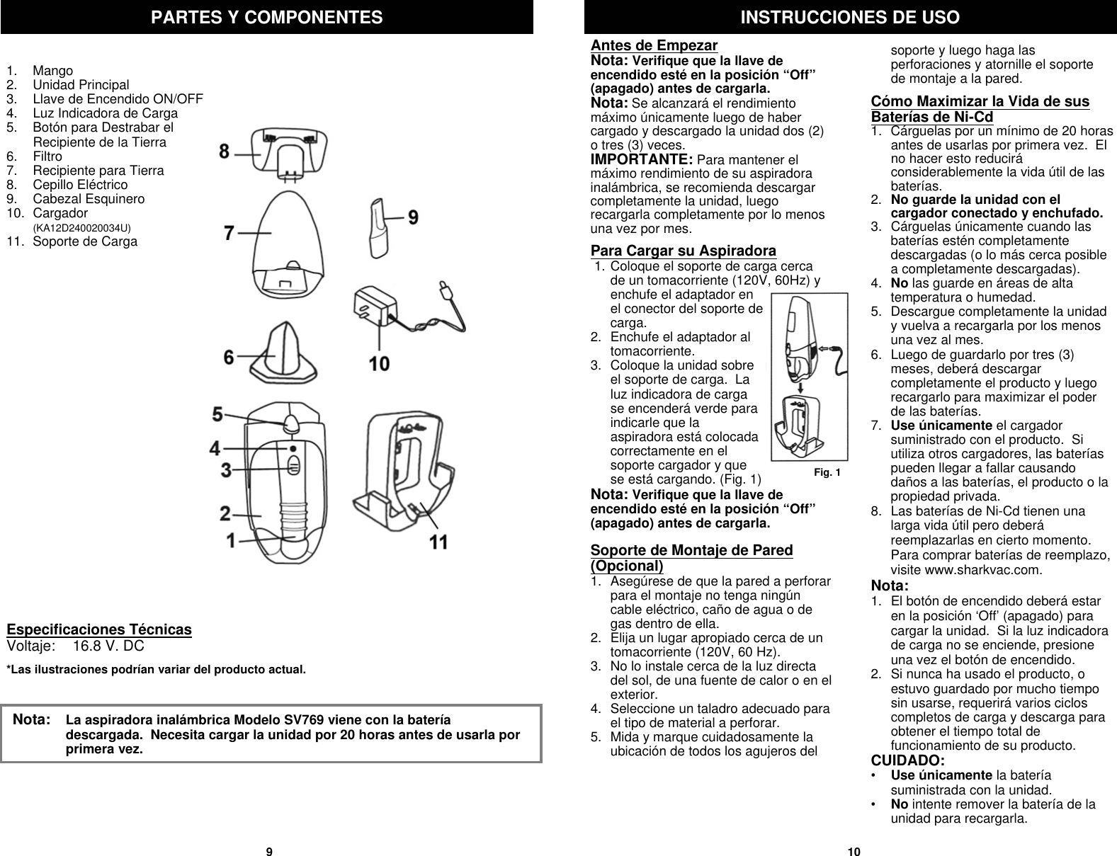 Page 6 of 8 - Shark Sv769  1 User Manual To The Eb05cc22-213c-4bbf-9e91-afdd7b48148d