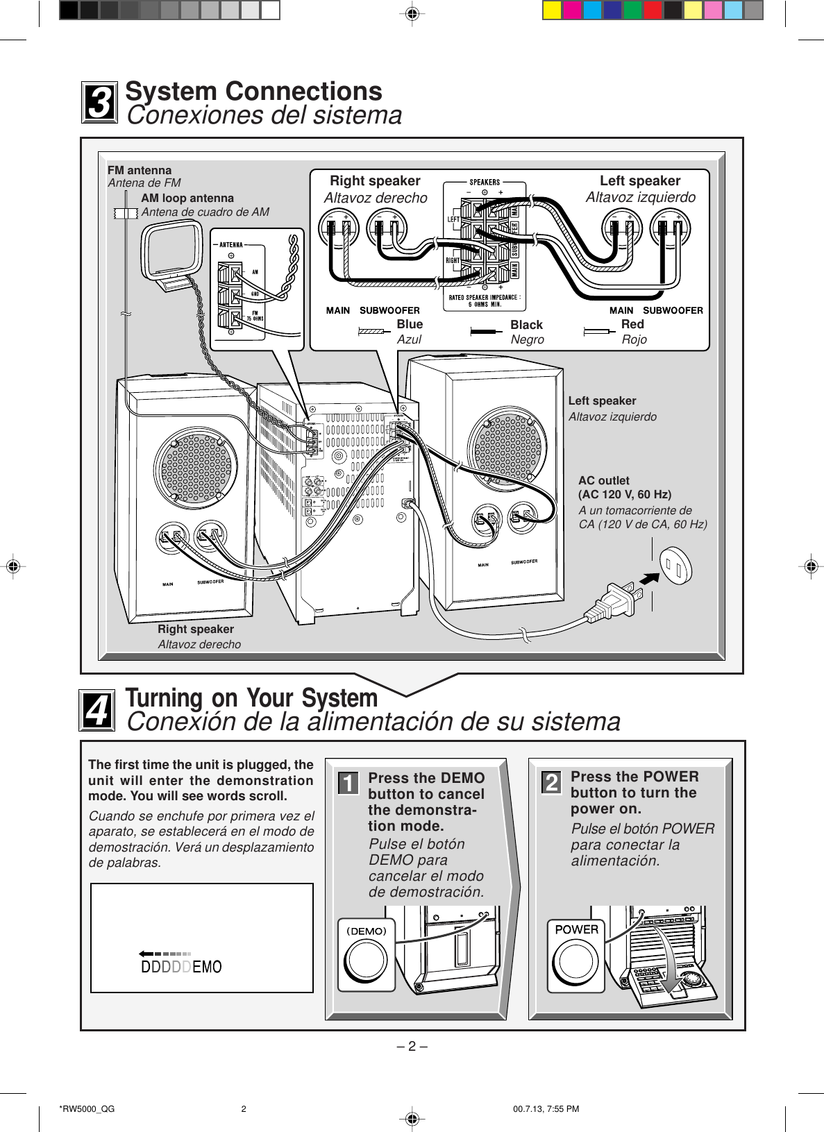 Page 2 of 8 - Sharp Cdrw5000-Quick-Guide CD-RW5000 Quick Start Guide