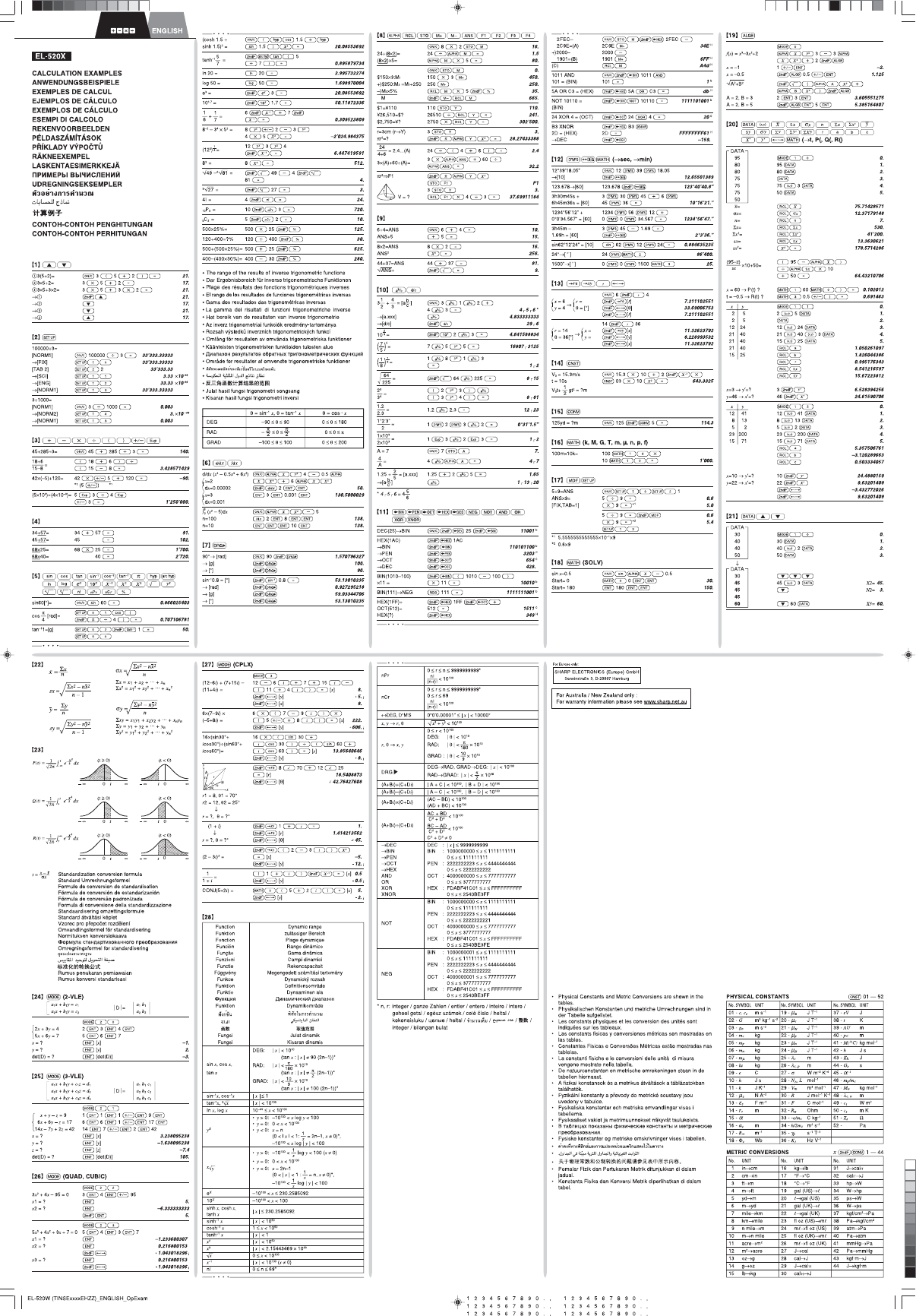 Sharp El520xbwh El 520x User Manual To The 54cefdbf F316 4008 80e5 7e397c6c0648 Sharp El520xbwh El 520x User Manual To The 54cefdbf F316 4008 80e5 7e397c6c0648