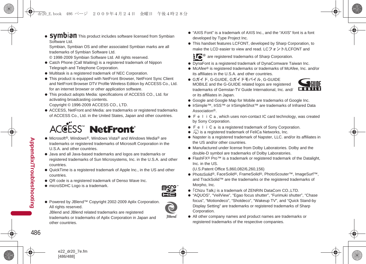 Page 37 of Sharp HRO00094 Cellular Phone User Manual 2