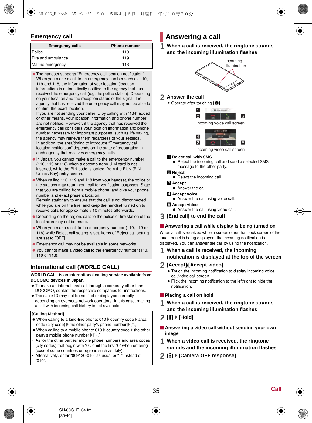 Page 16 of Sharp HRO00217 Smart Phone User Manual 