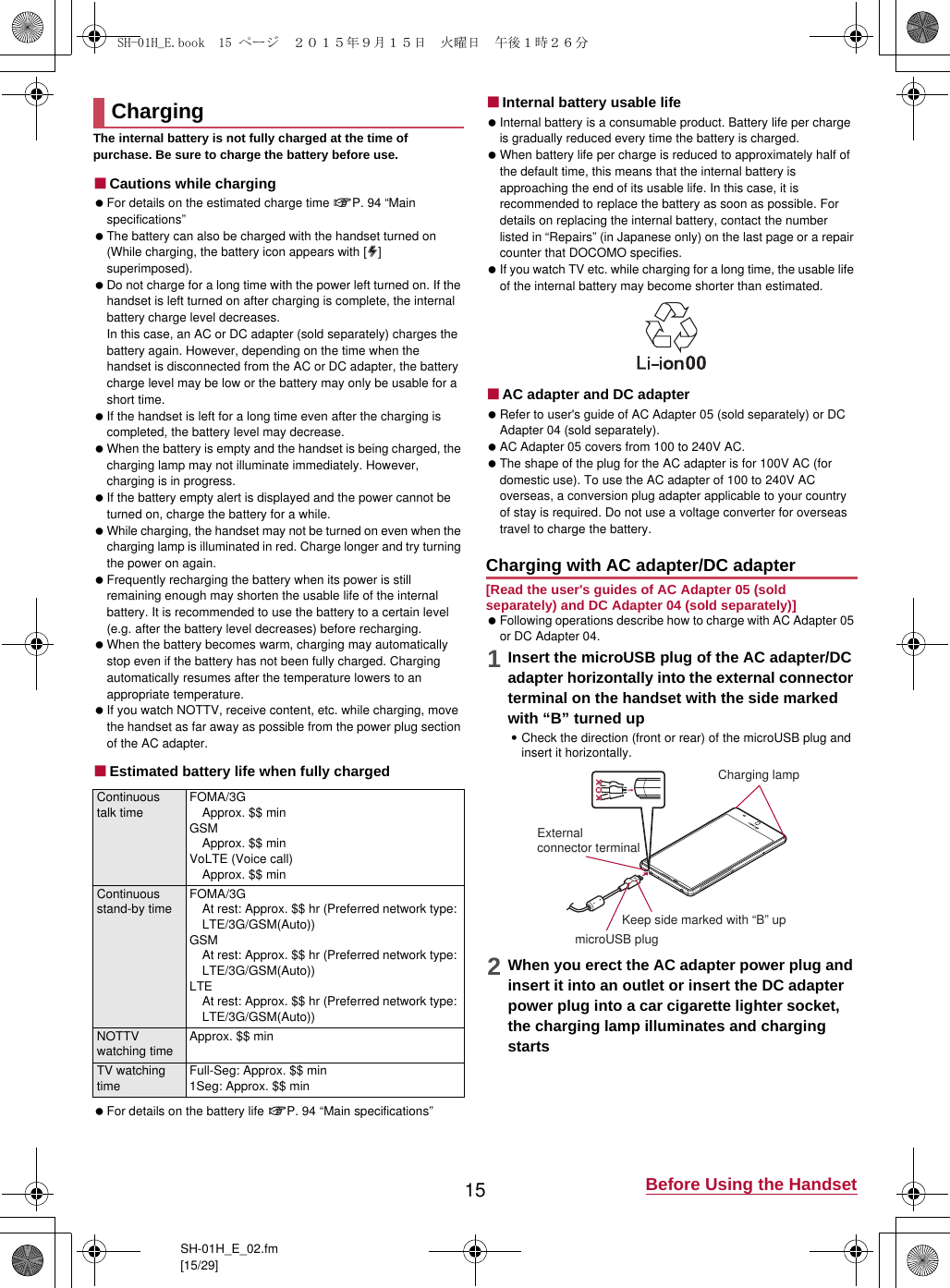 Page 11 of Sharp HRO00225 Smart Phone User Manual 12 Operation Manual APYHRO00225