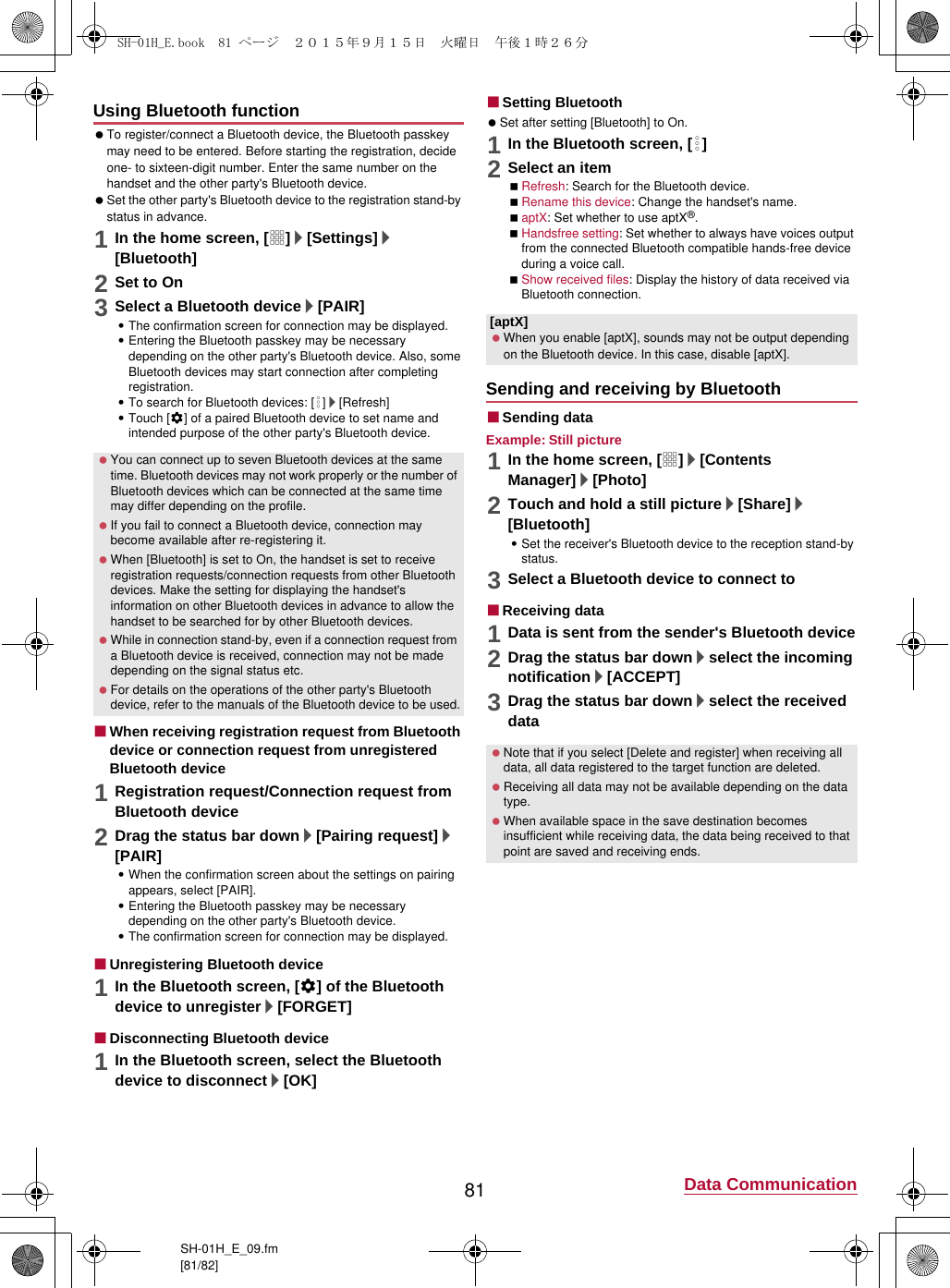 Page 21 of Sharp HRO00225 Smart Phone User Manual 12 Operation Manual APYHRO00225